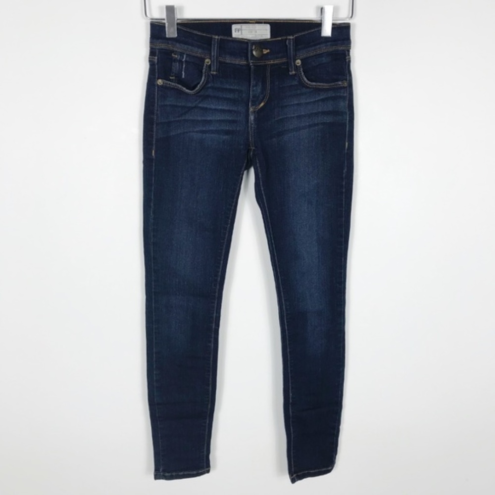 Free People Distressed Denim Skinny Jeans Size 24